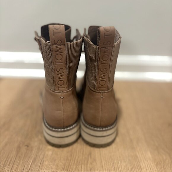 Toms Womens Frankie Nubuck Lug Sole Combat & Lace-up Boots - Picture 6 of 6